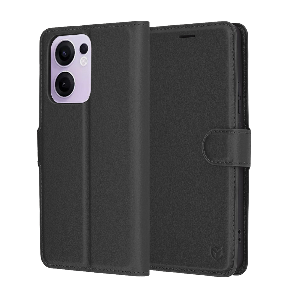 Techsuit - Leather Folio - Oppo Reno13 F 4G / Reno13 F 5G / Reno13 FS 5G - Black KF2346609