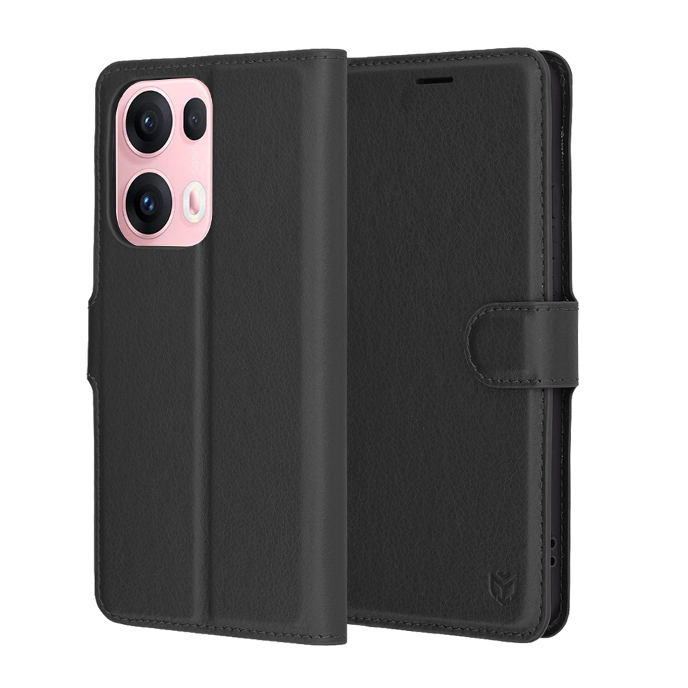 Techsuit - Leather Folio - Oppo Reno13 Pro - Black KF2346613