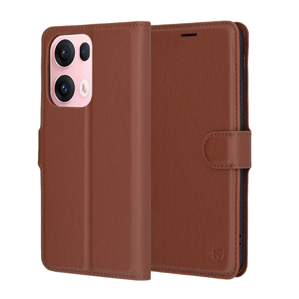 Techsuit - Leather Folio - Oppo Reno13 Pro - Brown KF2346614