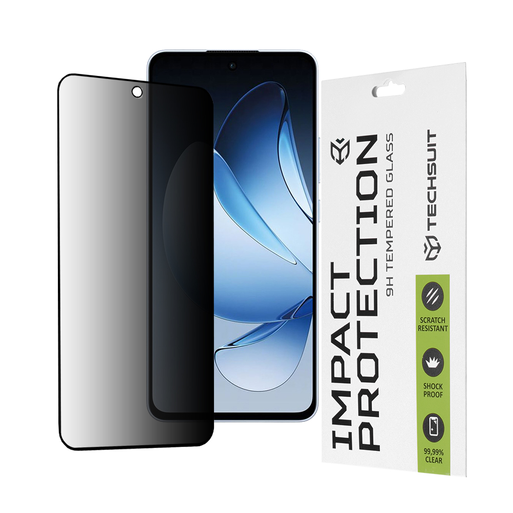 Techsuit - 111D Privacy Full Glue - Oppo Reno13 - Black KF2346645