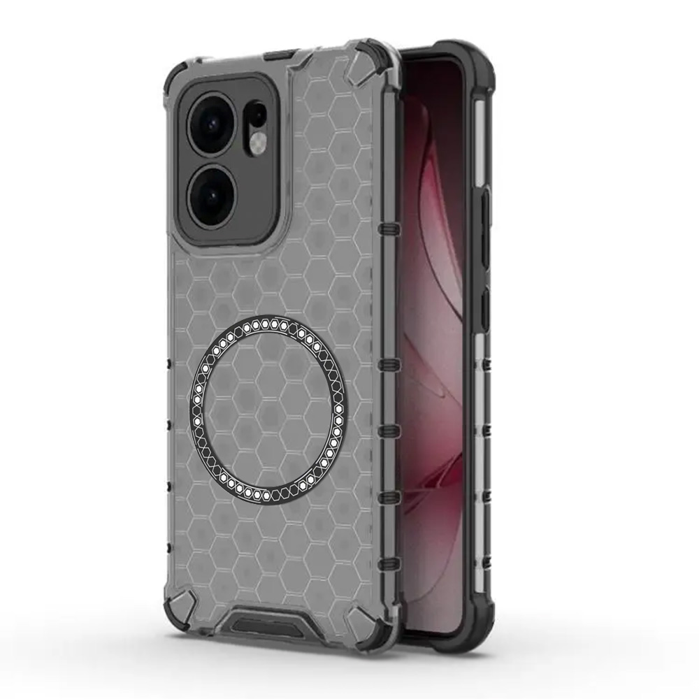 Techsuit - HoneyComb Shield MagSafe - Oppo Reno13 F 4G / Reno13 F 5G / Reno13 FS 5G - Black KF2348238