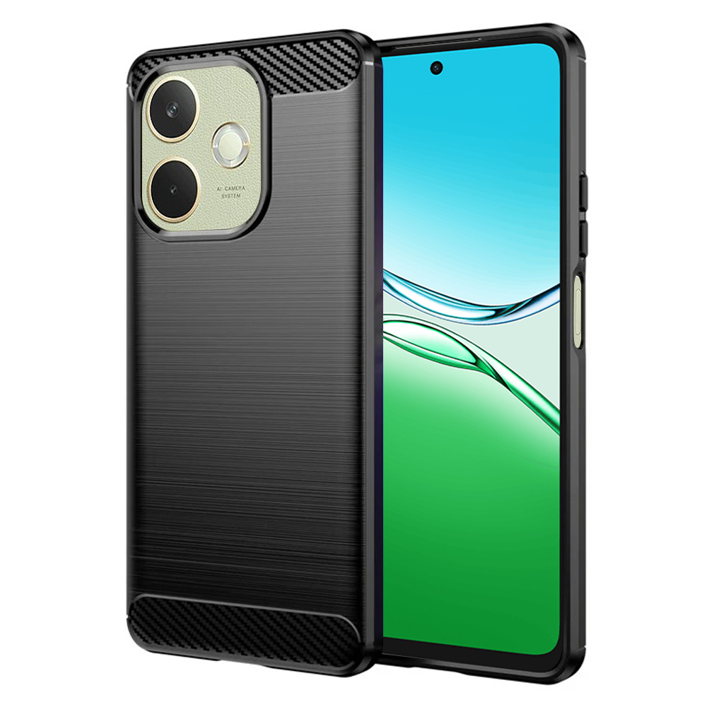 Techsuit - Carbon Silicone - Oppo A5 Pro 4G / A5 Pro 5G - Black KF2348639