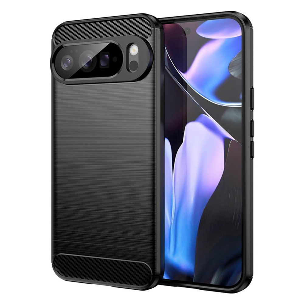 Techsuit - Carbon Silicone kryt pre Google Pixel 10 Pro XL - čierny KF2347405