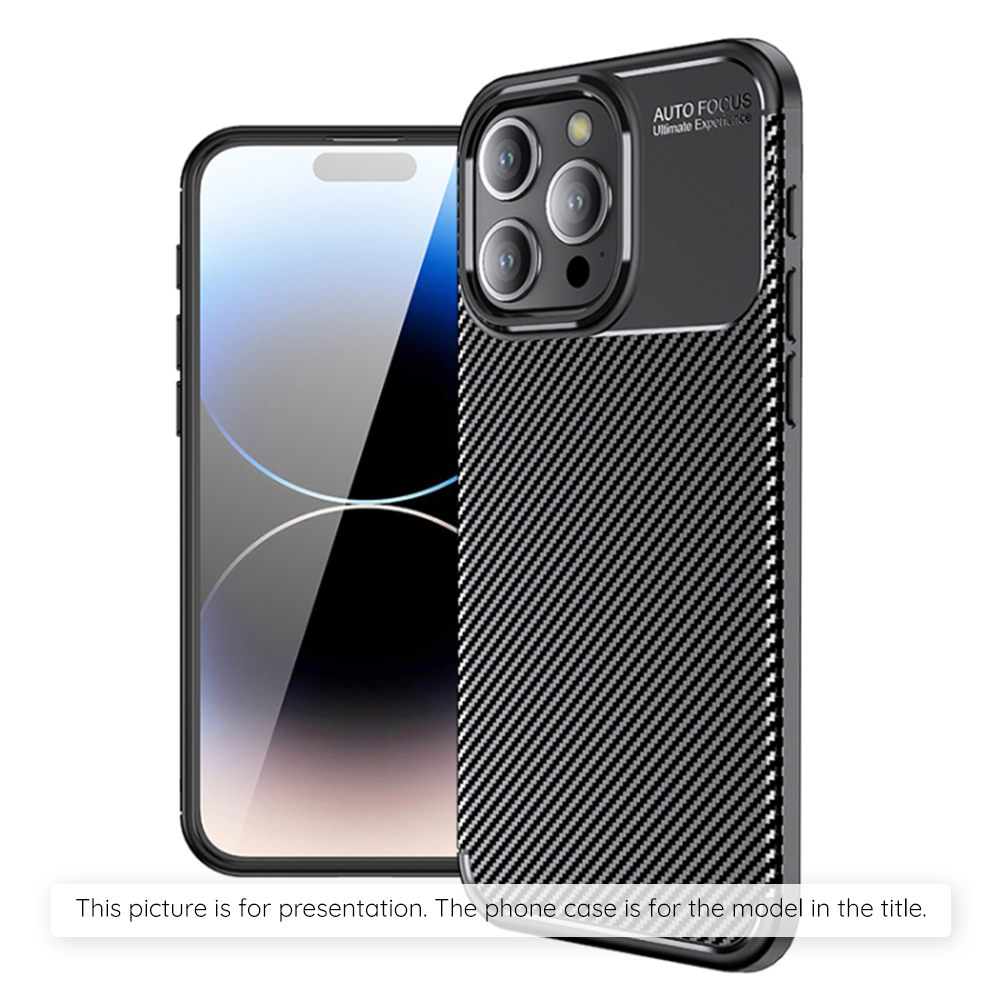 Techsuit - CarbonFiber kryt pre iPhone 17 - čierny KF2348856