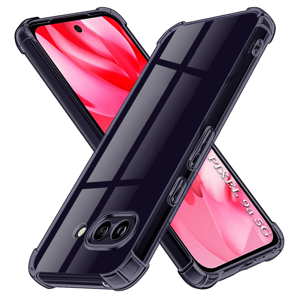 Techsuit - Shockproof Clear Silicone obal pre Google Pixel 9a – dymovo čierny KF2351360
