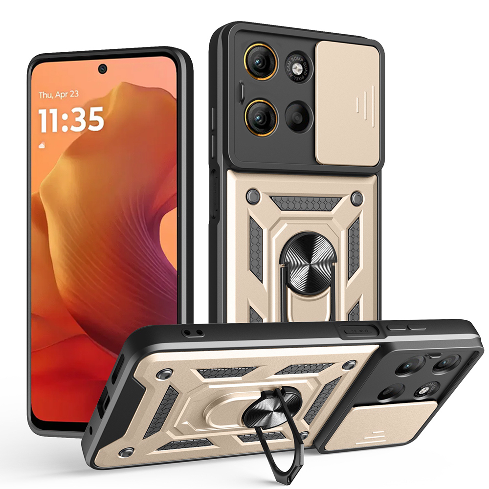 Techsuit - CamShield Series kryt pre Motorola Moto G15 / G15 Power - zlatý KF2352886