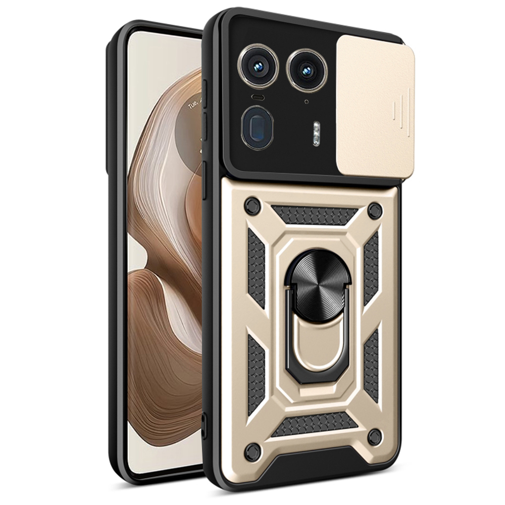 Techsuit - CamShield Series kryt pre Motorola Edge 50 Ultra - zlatý KF2352877