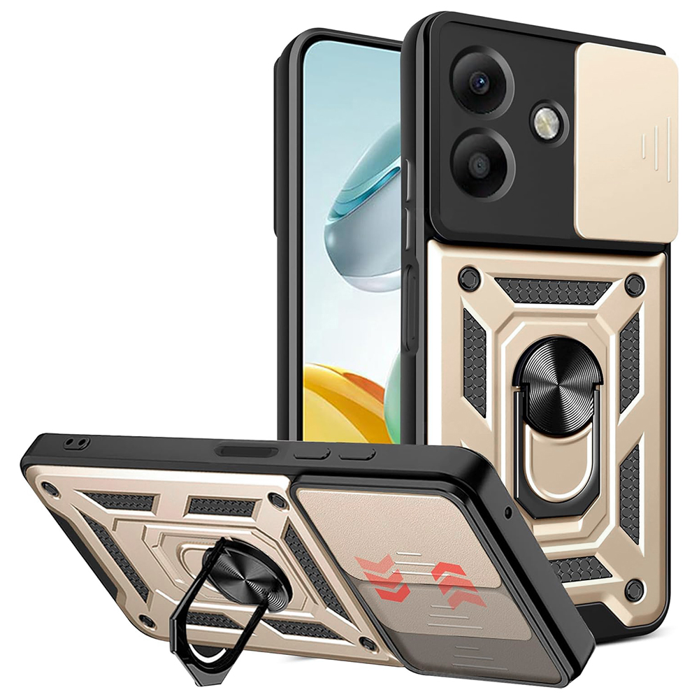Techsuit - CamShield Series kryt pre Oppo A40 4G / A60 5G - zlatý KF2352896