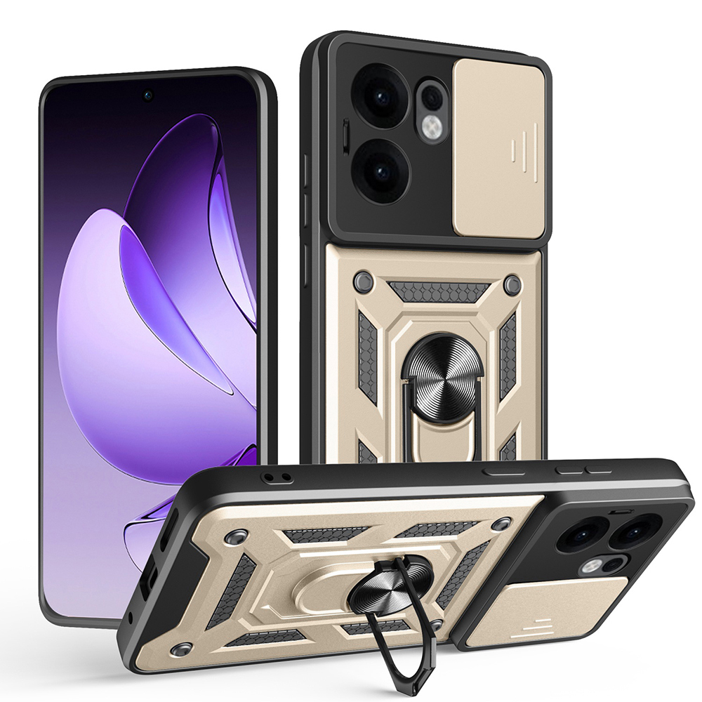 Techsuit - CamShield Series kryt pre Oppo Reno13 F 4G / Reno13 F 5G / Reno13 FS 5G - zlatý KF2352897