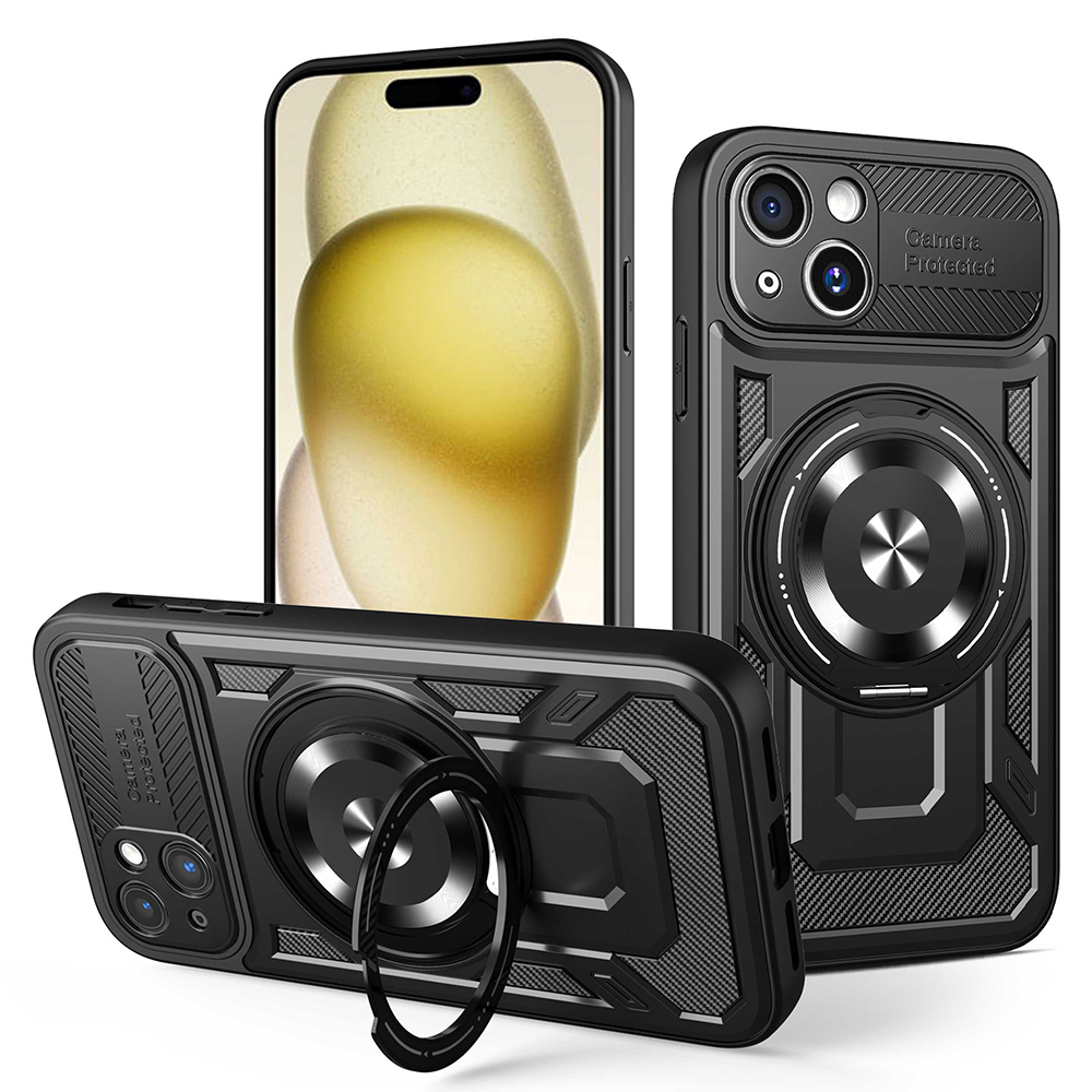 Techsuit - RuggedCam kryt pre iPhone 15 - čierny KF2352981
