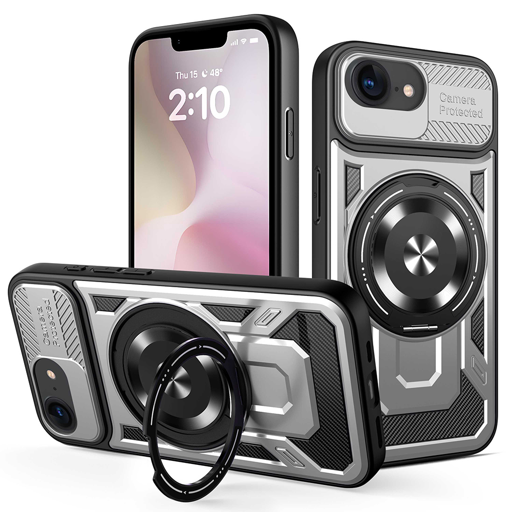 Techsuit - RuggedCam kryt pre iPhone 16e - sivý KF2352999