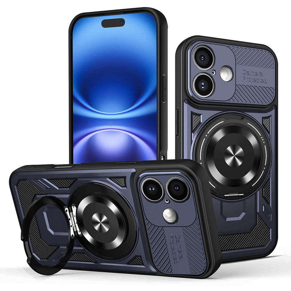 Techsuit - RuggedCam kryt pre iPhone 16 - modrý KF2353002