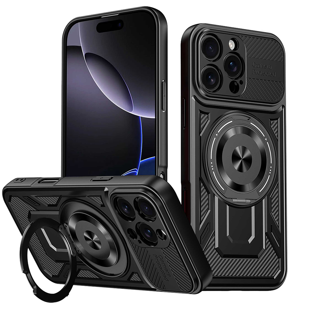 Techsuit - RuggedCam kryt pre iPhone 16 Pro - čierny KF2353009