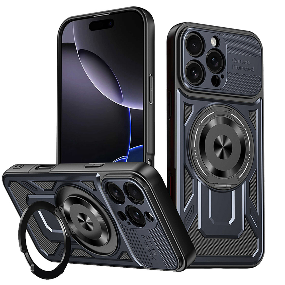 Techsuit - RuggedCam kryt pre iPhone 16 Pro Max - modrý KF2353014