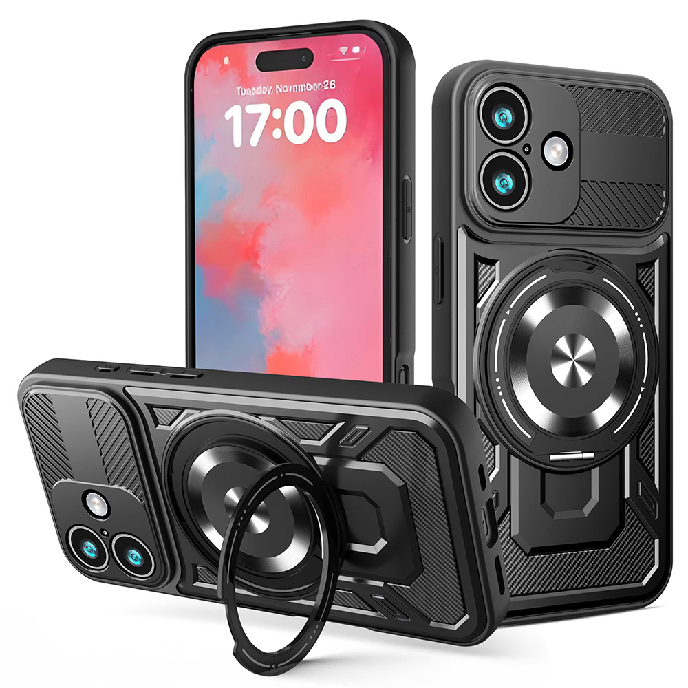 Techsuit - RuggedCam kryt pre iPhone 17 - čierny KF2353017