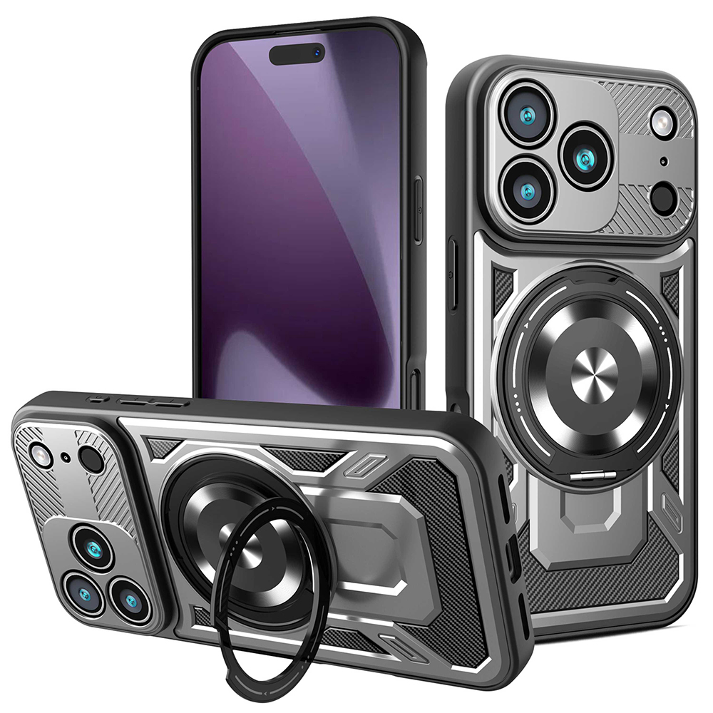 Techsuit - RuggedCam kryt pre iPhone 17 Pro - sivý KF2353023