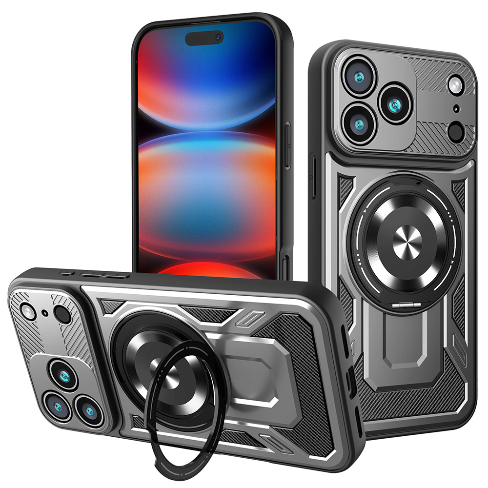 Techsuit - RuggedCam kryt pre iPhone 17 Pro Max - sivý KF2353027