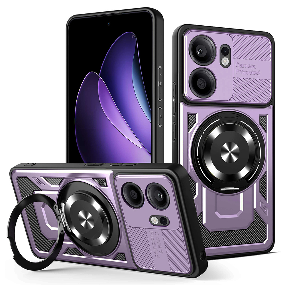 Techsuit - RuggedCam kryt pre Oppo Reno13 F 4G / Reno13 F 5G / Reno13 FS 5G - fialový KF2353036