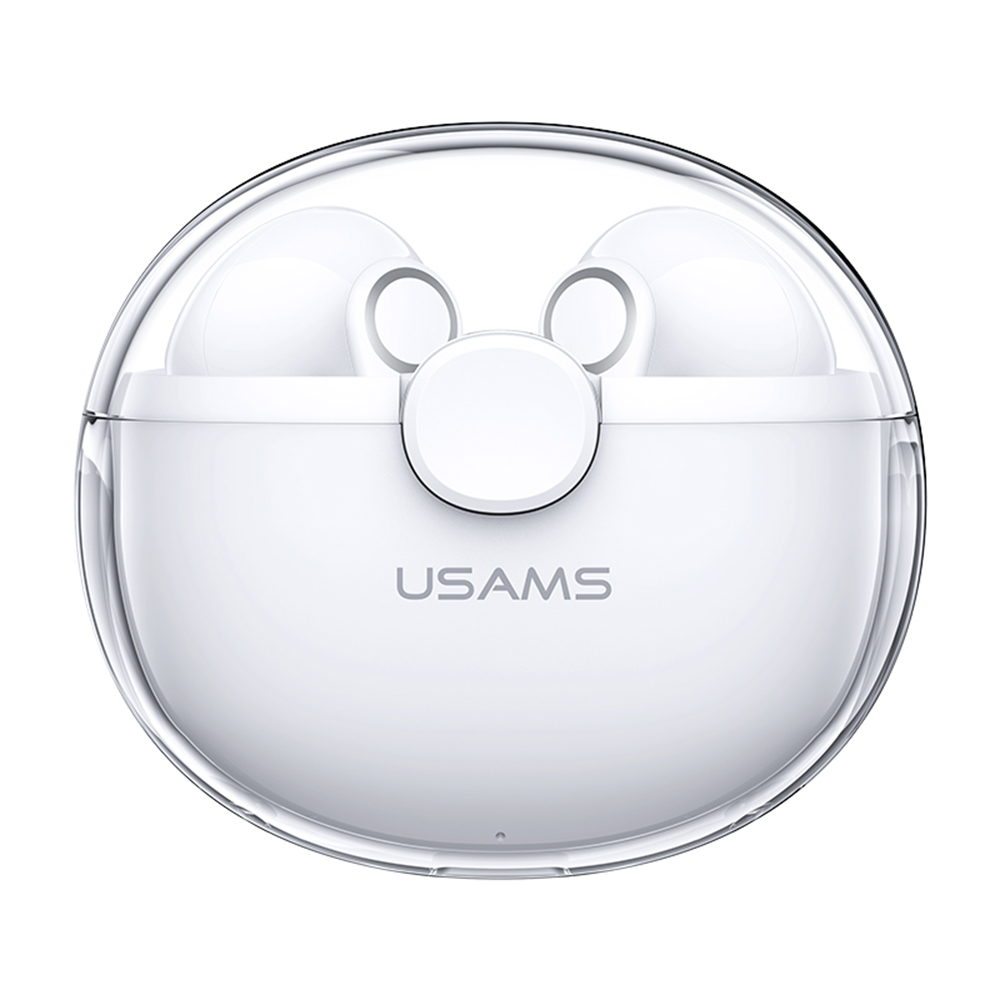 USAMS Bezdrôtové slúchadlá BU12 Series (BHUBU01) - TWS, Bluetooth 5.1, dvojkanálové stereo - biele KF2310335