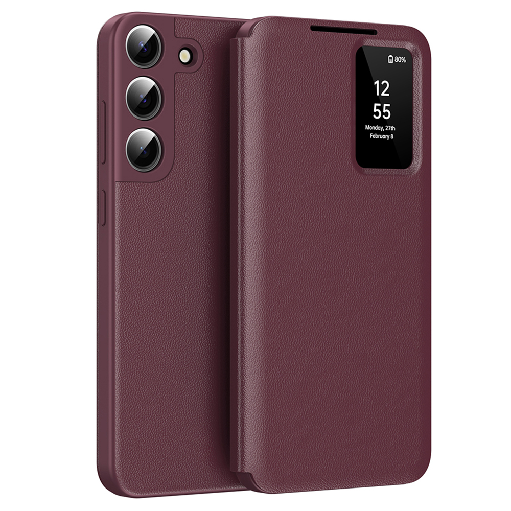 Techsuit - SmartView Series obal pre Samsung Galaxy S22 5G - červený KF2352139