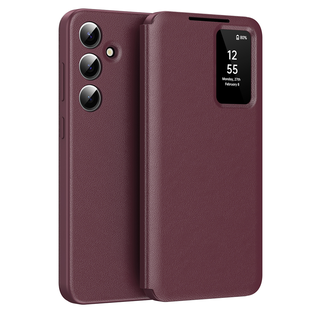 Techsuit - SmartView Series obal pre Samsung Galaxy S25 - červený KF2352229