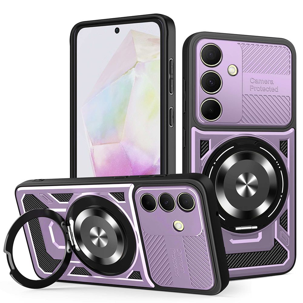 Techsuit - RuggedCam kryt pre Samsung Galaxy A35 5G - fialový KF2353088