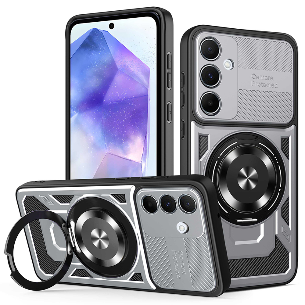 Techsuit - RuggedCam kryt pre Samsung Galaxy A55 5G - sivý KF2353091