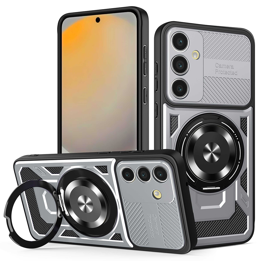 Techsuit - RuggedCam kryt pre Samsung Galaxy S24 FE - sivý KF2353095
