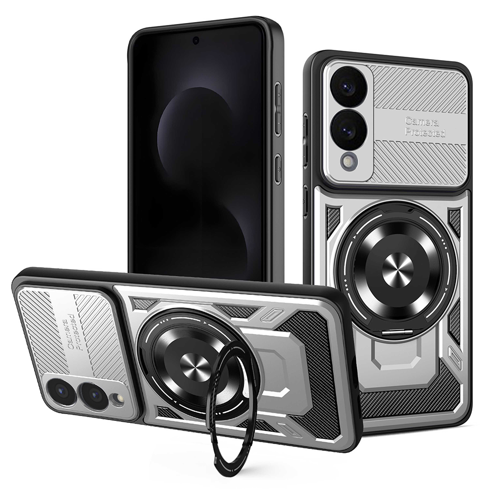 Techsuit - RuggedCam kryt pre Samsung Galaxy S25 Edge - sivý KF2353119