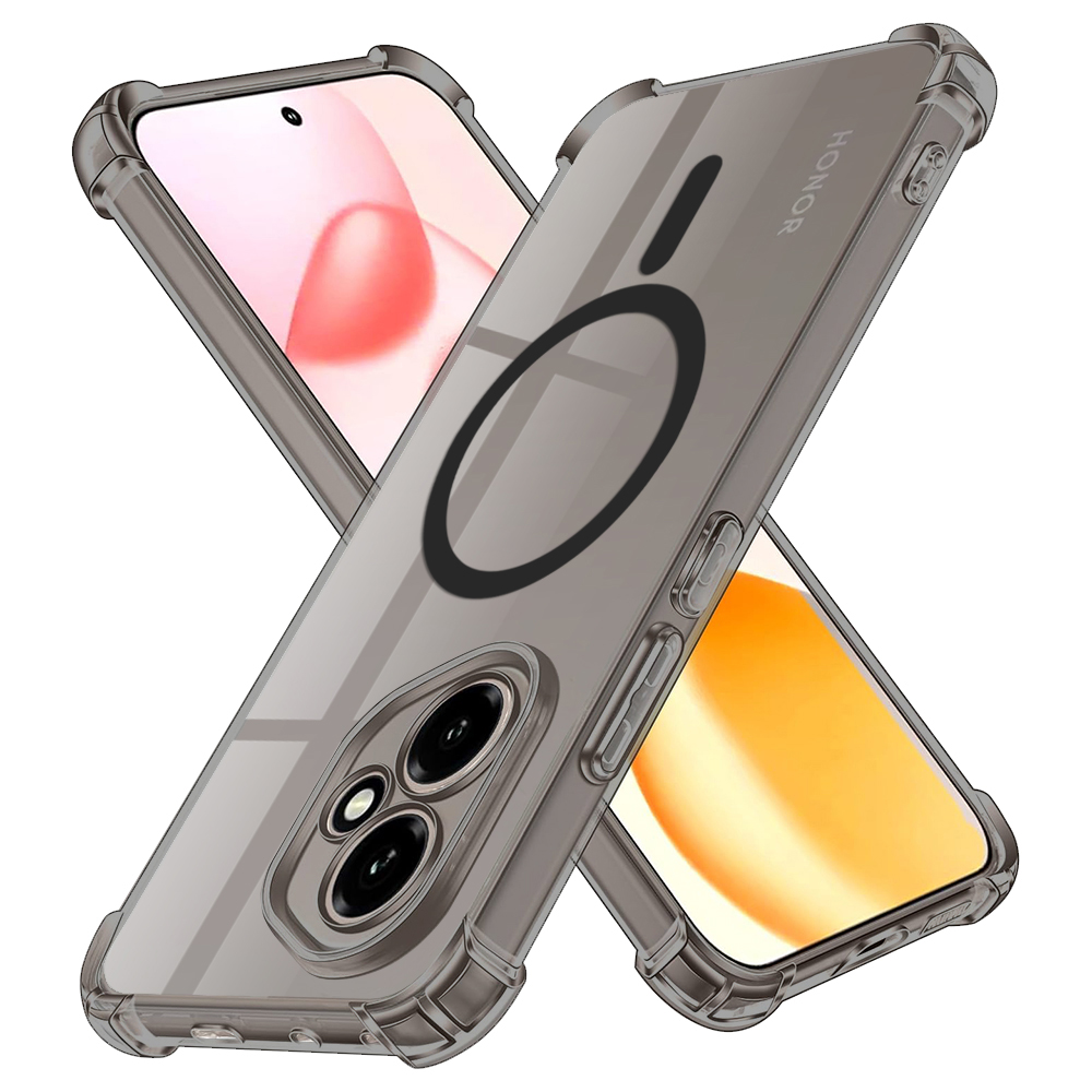 Techsuit - Shockproof Clear Silicone MagSafe - iPhone 15 Pro Max - Smoke Black KF2351268