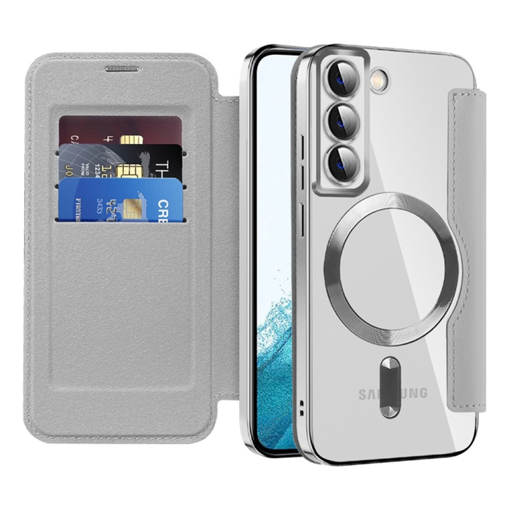 Techsuit - SmartMag Book Case - Samsung Galaxy S22 5G - Gray KF2351912