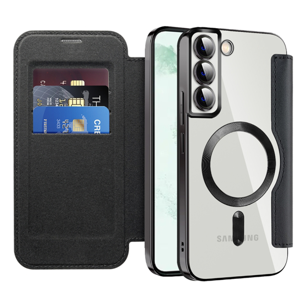 Techsuit - SmartMag Book Case - Samsung Galaxy S22 Plus 5G - Black KF2351914