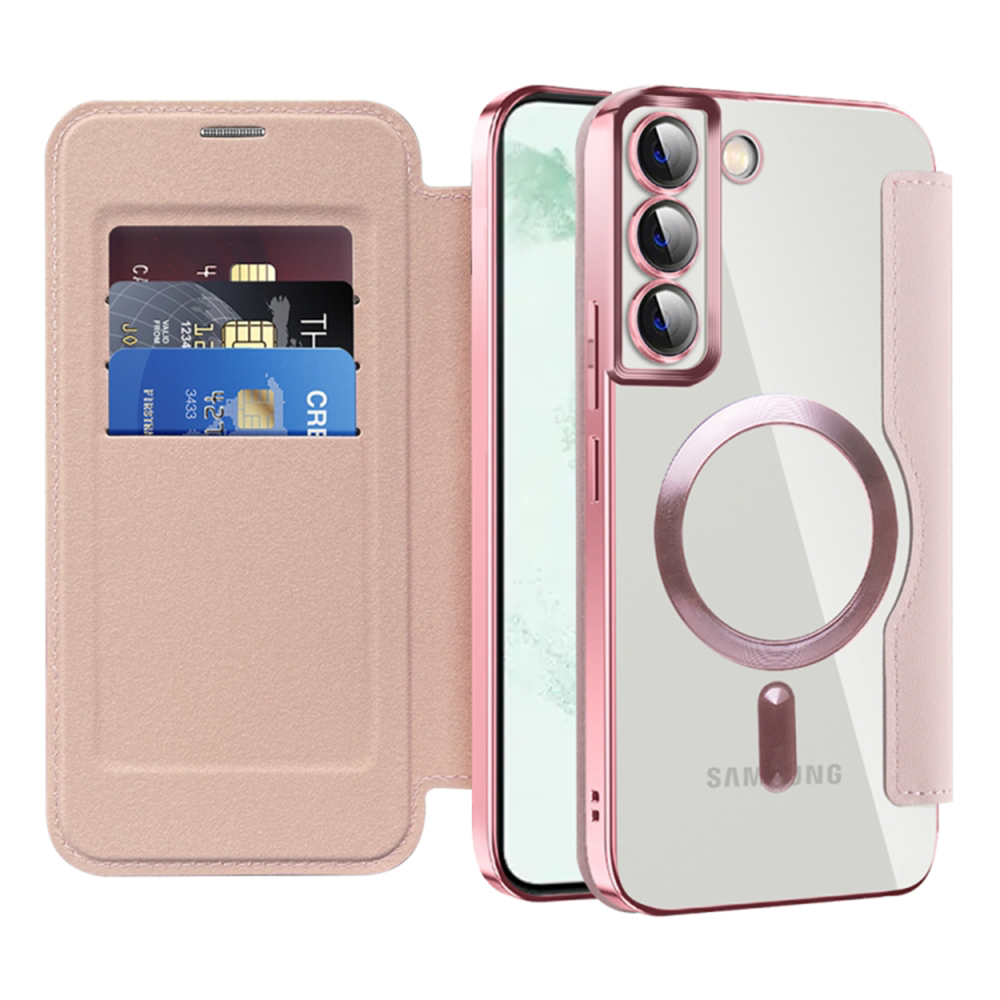 Techsuit - SmartMag Book Case - Samsung Galaxy S22 Plus 5G - Pink KF2351915