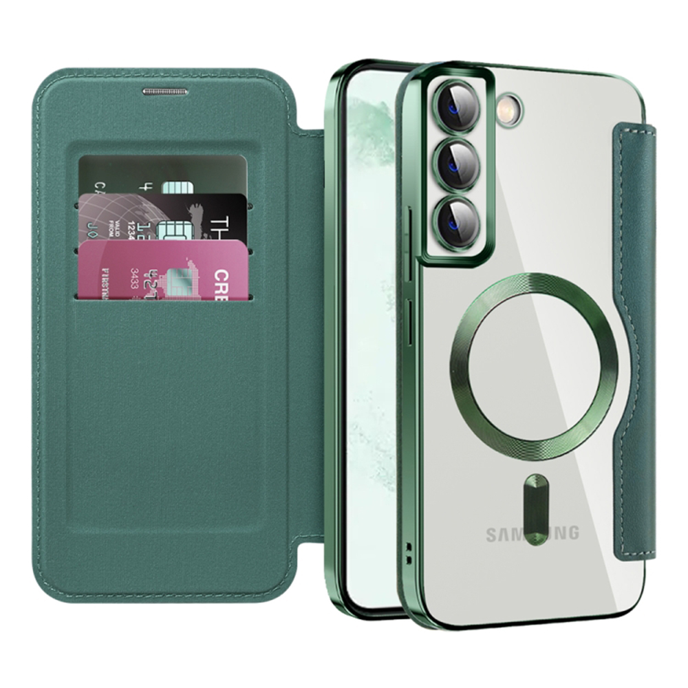Techsuit - SmartMag Book Case - Samsung Galaxy S22 Plus 5G - Green KF2351917