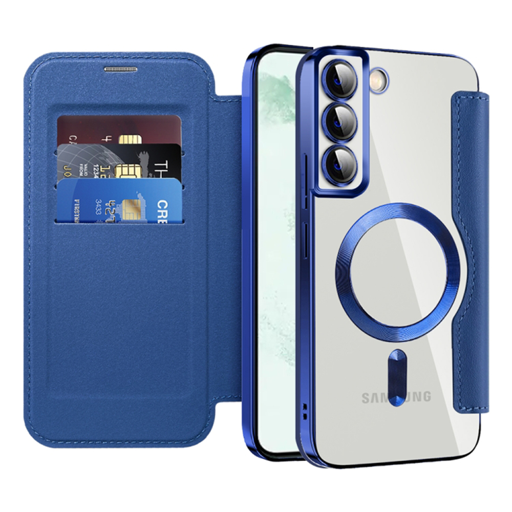Techsuit - SmartMag Book Case - Samsung Galaxy S22 Plus 5G - Blue KF2351918