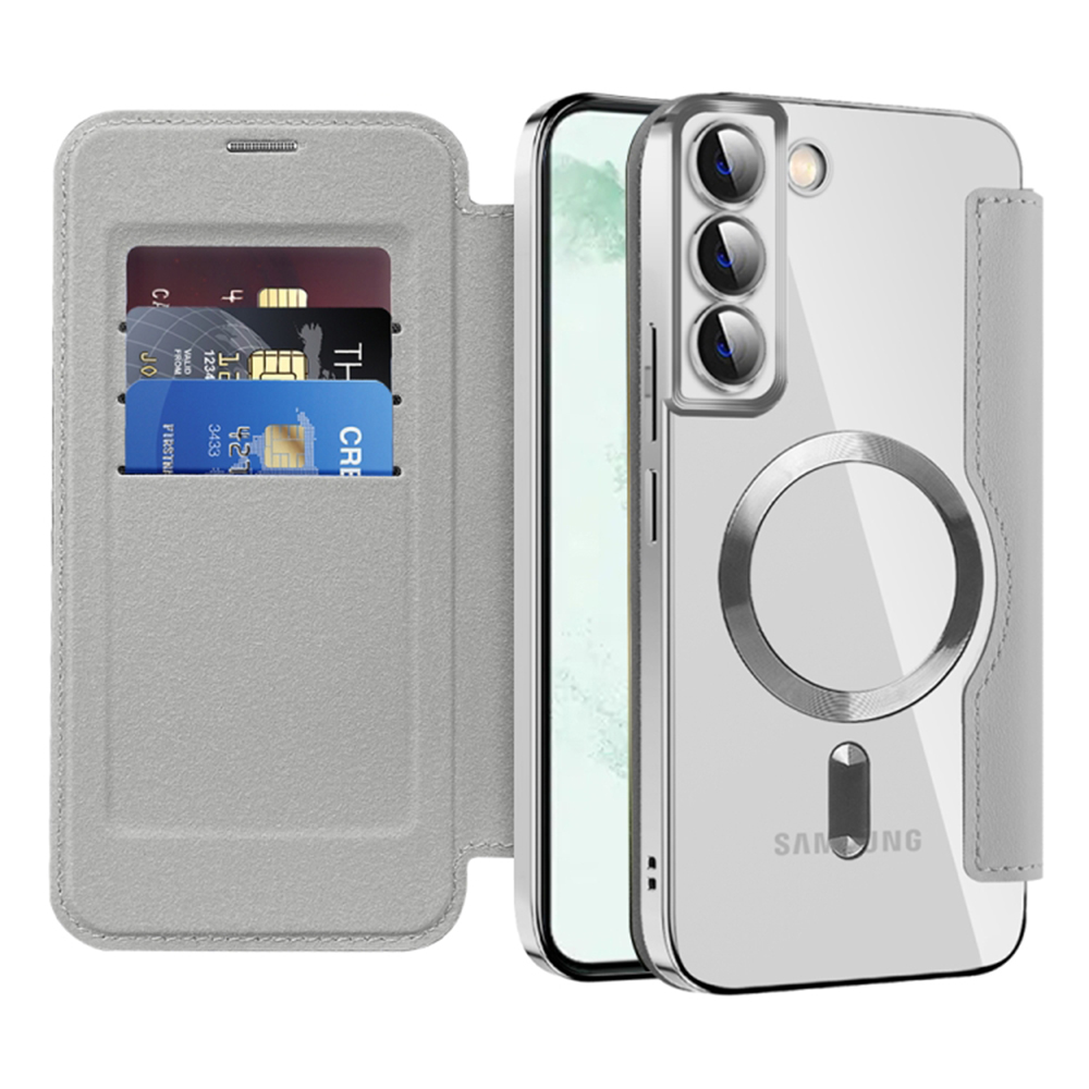Techsuit - SmartMag Book Case - Samsung Galaxy S22 Plus 5G - Gray KF2351920