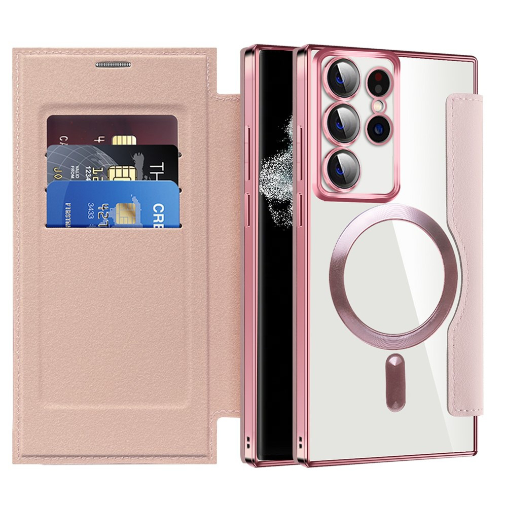 Techsuit - SmartMag Book Case - Samsung Galaxy S22 Ultra 5G - Pink KF2351923