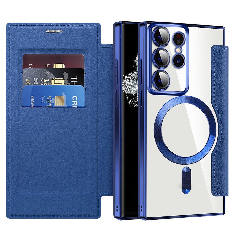 Techsuit - SmartMag Book Case - Samsung Galaxy S22 Ultra 5G - Blue KF2351926