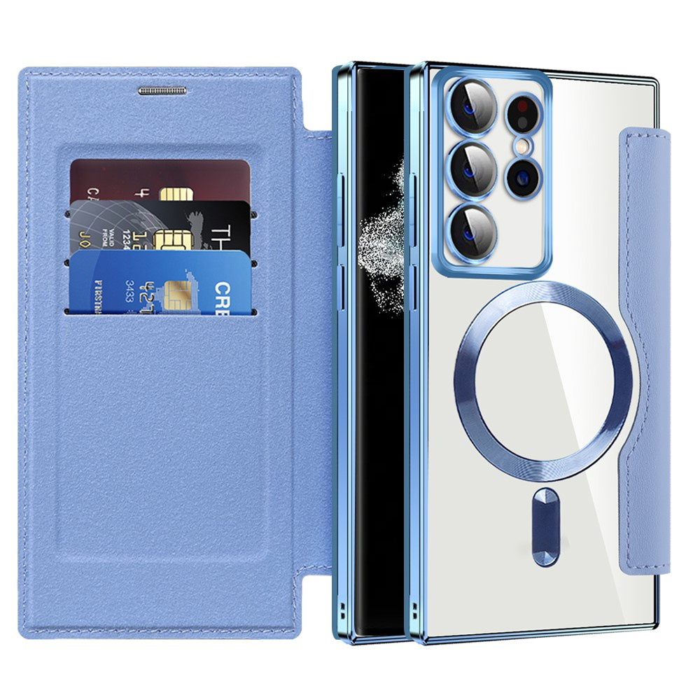 Techsuit - SmartMag Book Case - Samsung Galaxy S22 Ultra 5G - Light Blue KF2351927