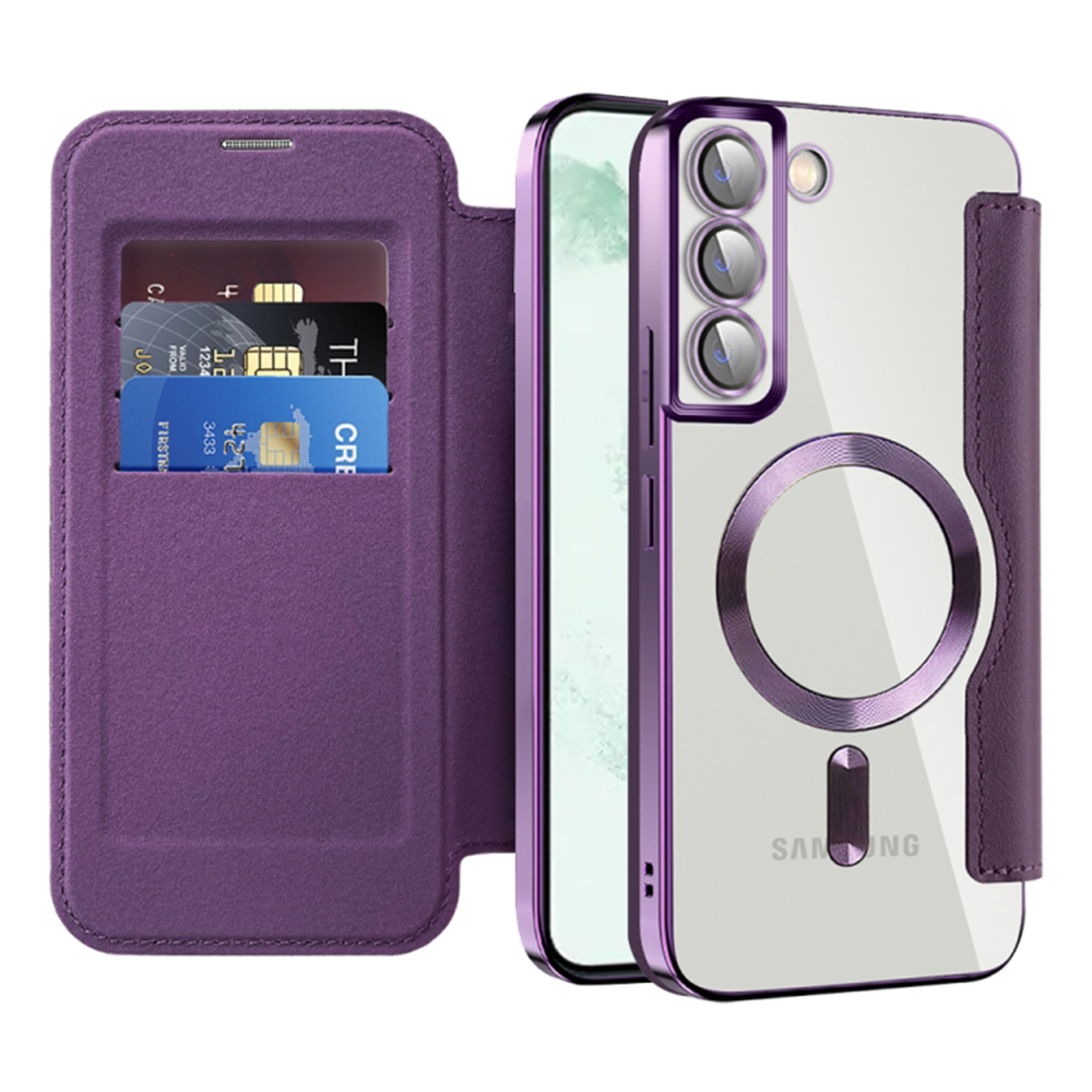 Techsuit - SmartMag Book Case - Samsung Galaxy S22 Plus 5G - Purple KF2351921