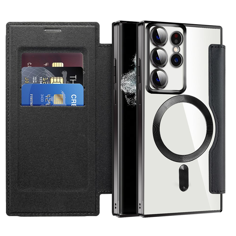 Techsuit - SmartMag Book Case - Samsung Galaxy S22 Ultra 5G - Black KF2351922