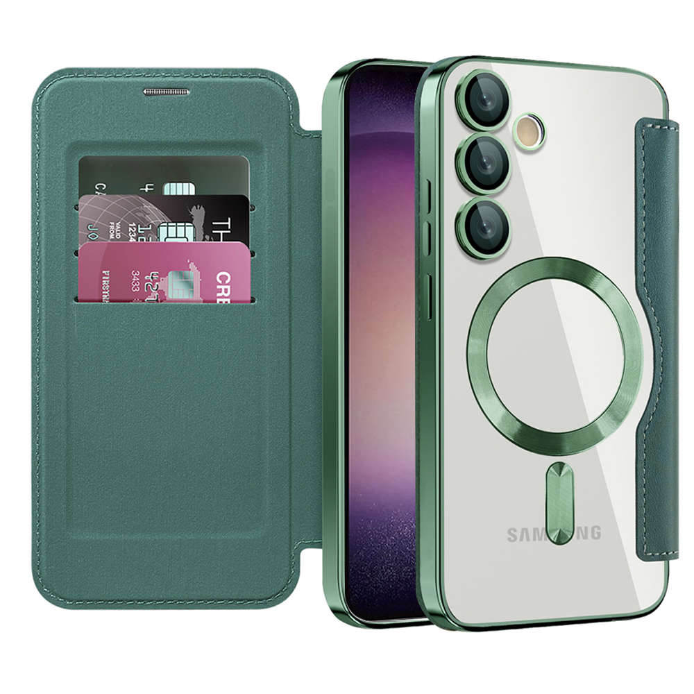 Techsuit - SmartMag Book Case - Samsung Galaxy S23 Plus - Green KF2351941