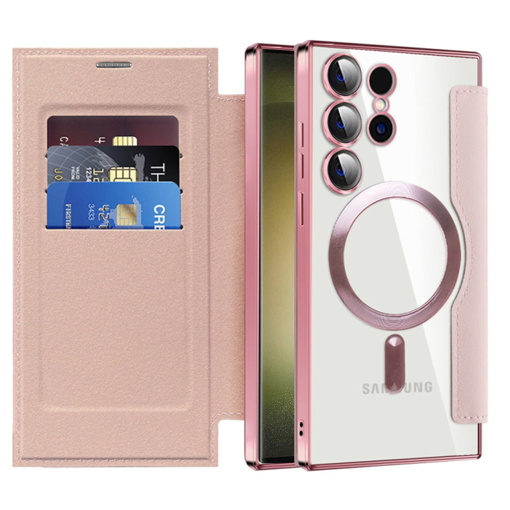Techsuit - SmartMag Book Case - Samsung Galaxy S23 Ultra - Pink KF2351947