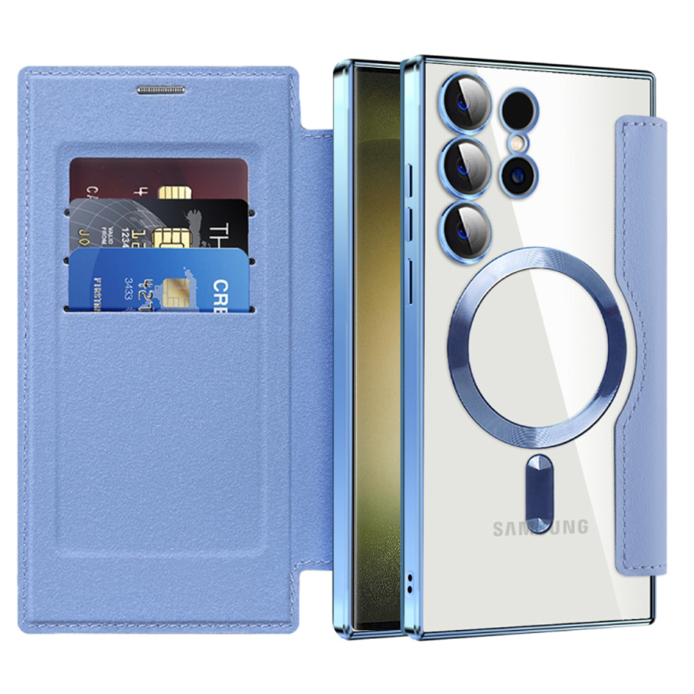 Techsuit - SmartMag Book Case - Samsung Galaxy S23 Ultra - Light Blue KF2351951