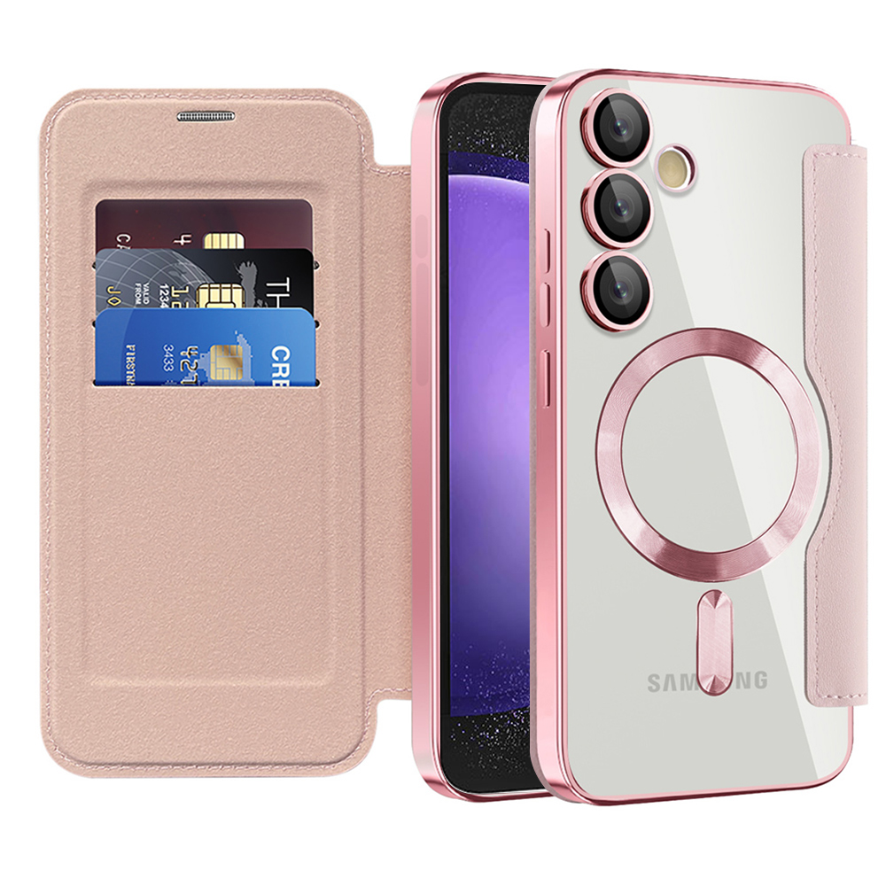 Techsuit - SmartMag Book Case - Samsung Galaxy S23 FE - Pink KF2351955