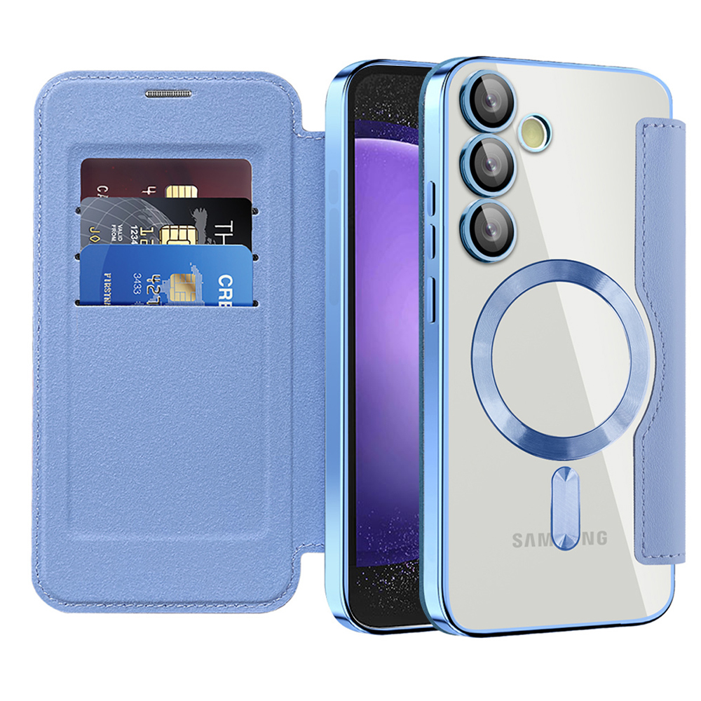 Techsuit - SmartMag Book Case - Samsung Galaxy S23 FE - Light Blue KF2351959