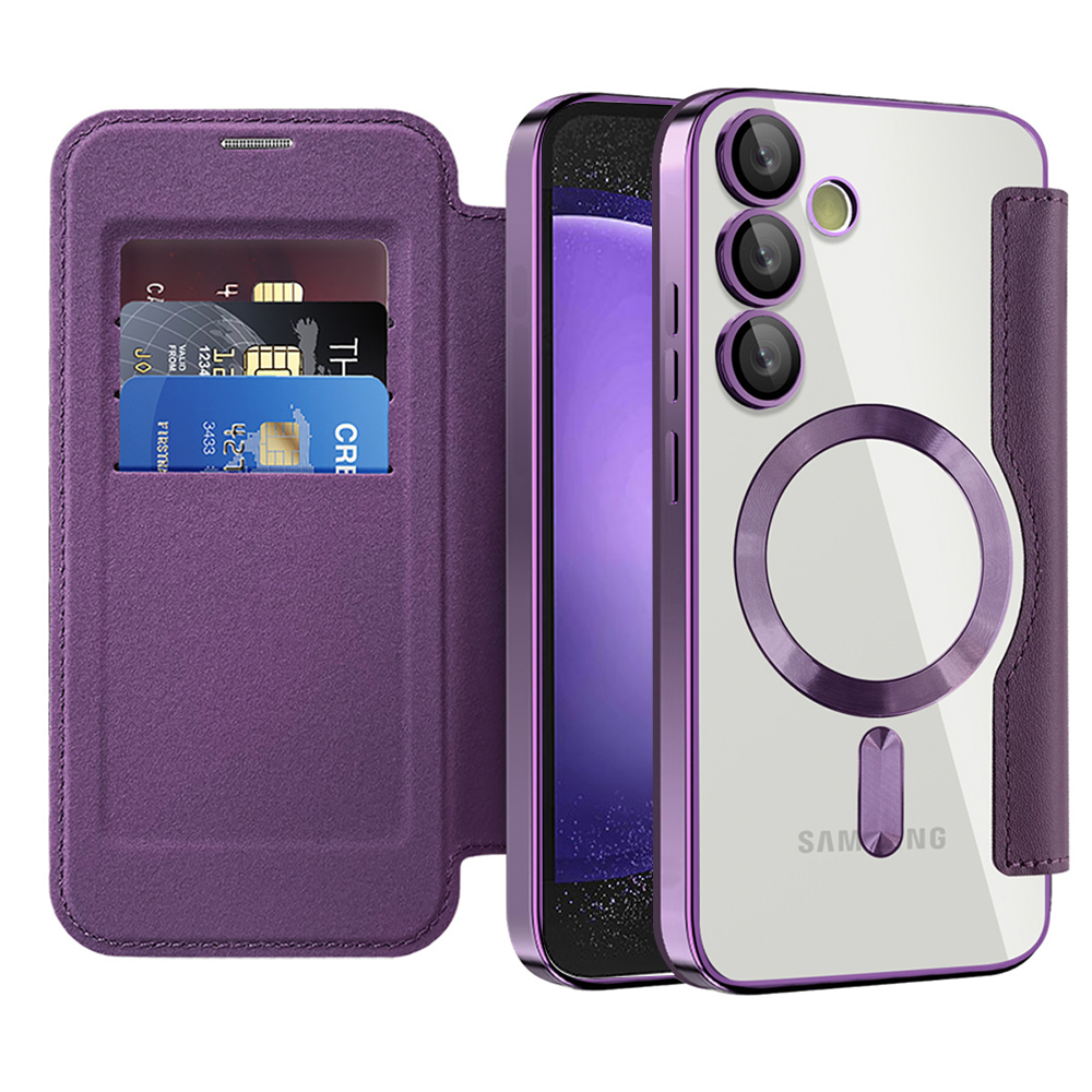 Techsuit - SmartMag Book Case - Samsung Galaxy S23 FE - Purple KF2351961