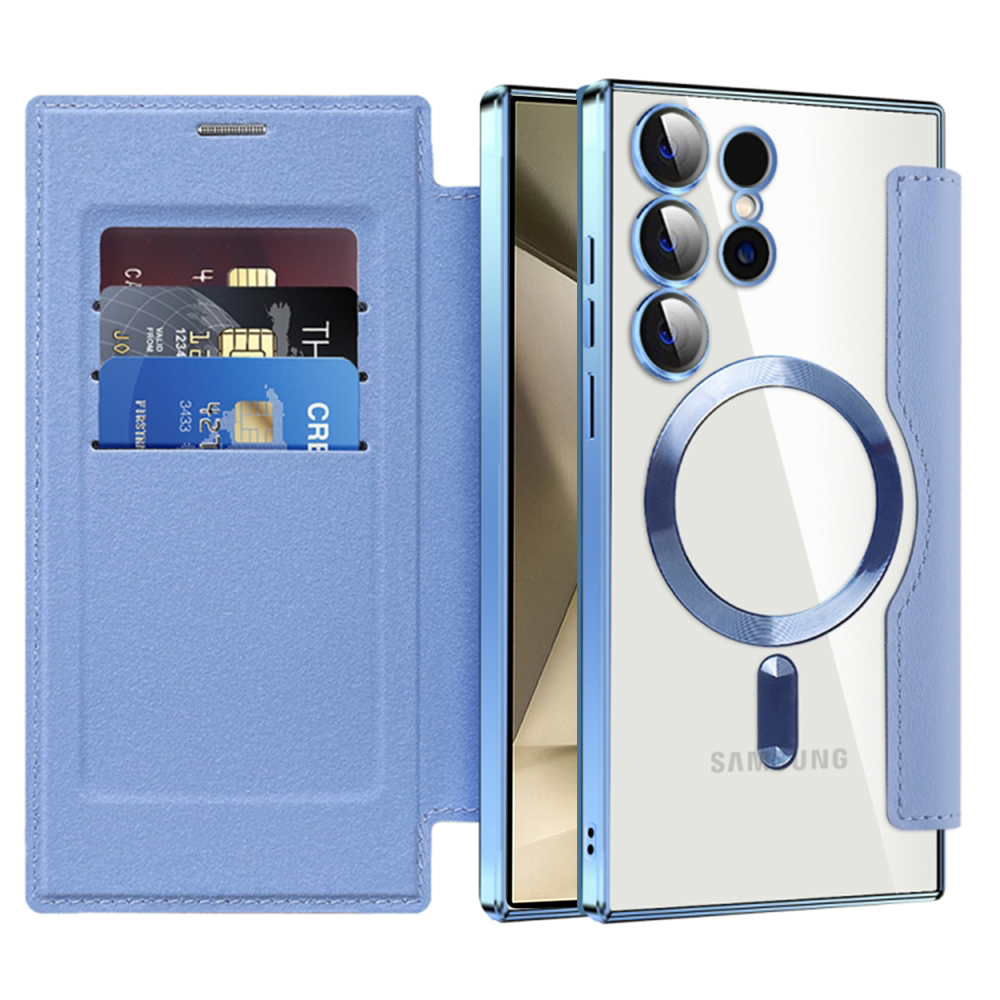 Techsuit - SmartMag Book Case - Samsung Galaxy S24 Ultra - Light Blue KF2351991