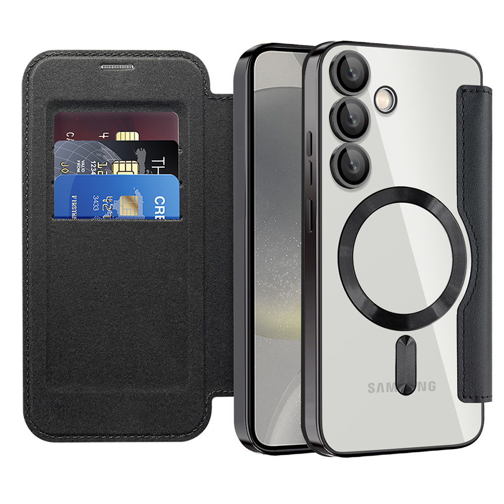 Techsuit - SmartMag Book Case - Samsung Galaxy S24 Plus - Black KF2351994