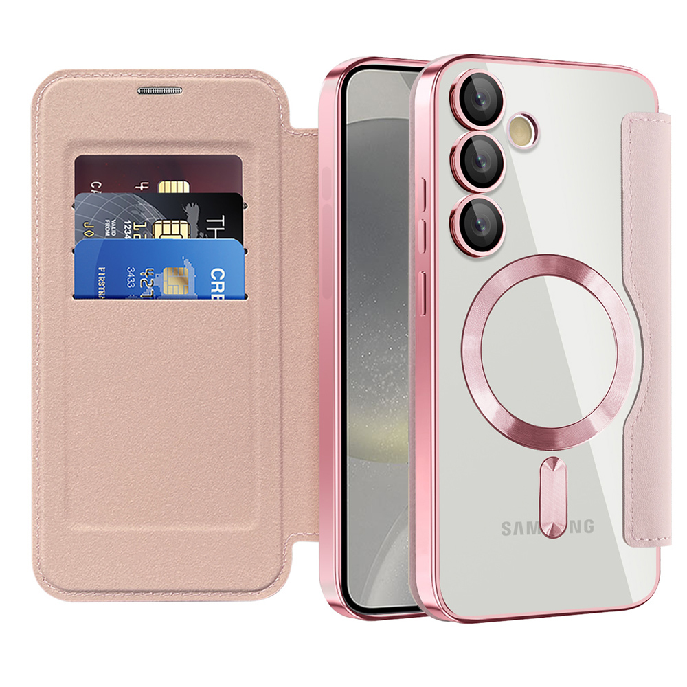 Techsuit - SmartMag Book Case - Samsung Galaxy S24 Plus - Pink KF2351995